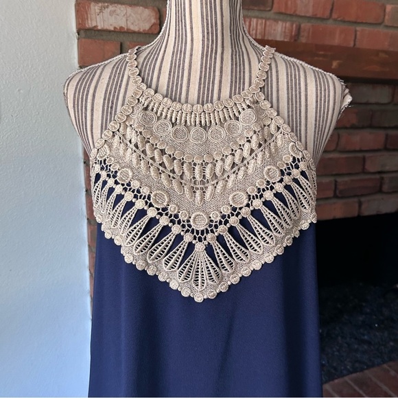 Lilly Pulitzer Pearl Soft Shift Dress in True Navy Blue Sz 8 - Picture 3 of 9